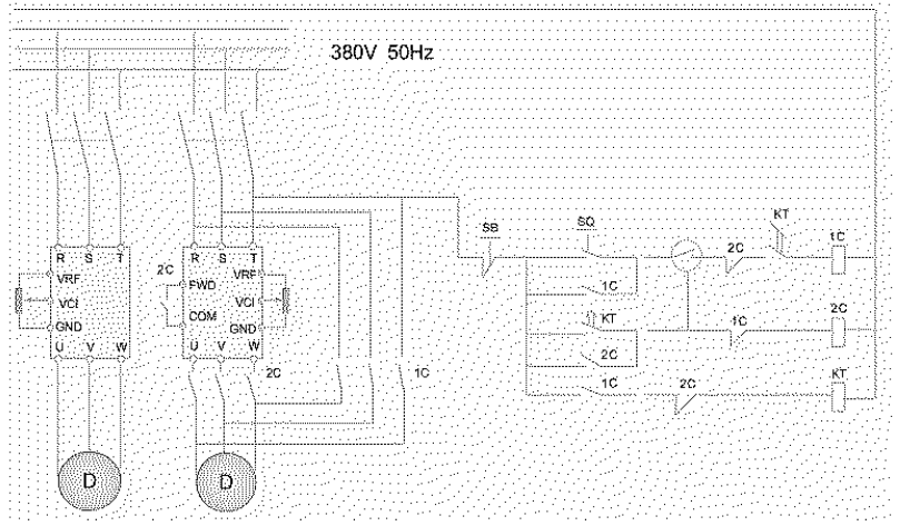 艾默生變頻器在打毛機的應用1
